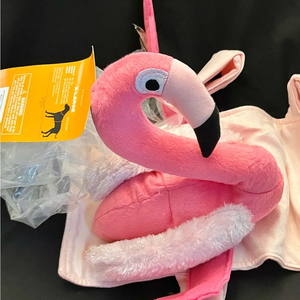 Hyde & EEK Flamingo Rider Dog Costume XL Halloween Pink Pet Apparel Outfit New